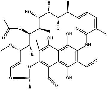 3-甲酰利福霉素霉素 结构式