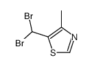 5-(二溴甲基)-4-甲基噻唑 结构式