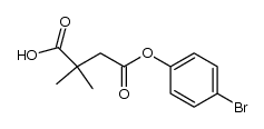 2,2-二甲基丁二酸-4-(4-溴苯基)酯 结构式
