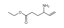 (S)-4-氨基-5-己烯酸乙酯 结构式