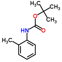 邻甲苯氨基甲酸叔丁酯 结构式