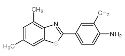 2-(3-甲基-4-氨基苯基)-4,6-二甲基苯并噻唑 结构式