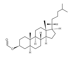5α-胆甾烷-3β-基甲酸酯 结构式