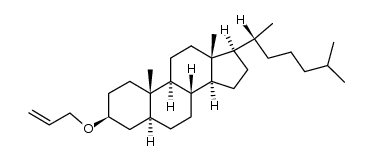 5α-胆甾烷-3β-基烯丙基醚 结构式