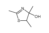 2,4,5-三甲基-4,5-二氢噻唑-4-醇 结构式