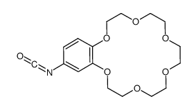4'-异氰酸苯并-18-冠-6 结构式
