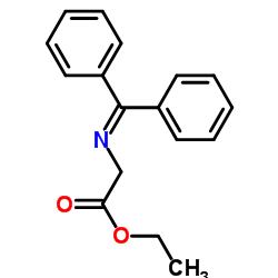 二苯亚甲基甘氨酸乙酯 结构式