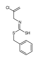 Carbamodithioic acid, N-(2-chloro-2-propen-1-yl)-, phenylmethyl ester 结构式