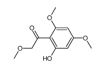 1-(2-羟基-4,6-二甲氧基苯基)-2-甲氧基乙酮 结构式
