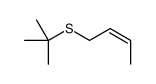 (E)-1-叔丁基硫代丁-2-烯 结构式