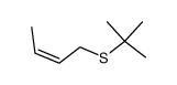 2-Butene, 1-[(1,1-dimethylethyl)thio]-, (Z)- 结构式
