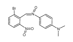 1,4-苯二胺，N4-[(2-溴-6-硝基苯基)亚甲基]-N1,N1-二甲基-，N4-氧化物 结构式