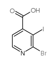 2-溴-3-碘异烟酸 结构式