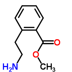 2-(2-氨基乙基)-苯甲酸甲酯 结构式