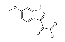 6-甲氧基-α-氧代-1H-吲哚-3-乙酰氯 结构式