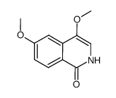 4,6-二甲氧基-1(2H)-异喹啉酮 结构式