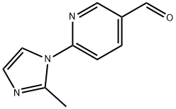 6-(2-甲基-1H-咪唑-1-基)-3-吡啶甲醛 结构式