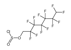 7-氯亚磺酰氧基-1,1,2,2,3,3,4,4,5,5,6,6-十二氟庚烷 结构式