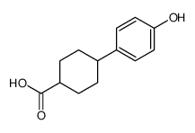 反式-4-(4-羟基苯基)环己烷羧酸 结构式