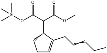 丙二酸 2-[(1R)-2-(2Z)-2-戊烯-1-基-2-环戊烯-1-基]- 1-甲基 3-(三甲基硅基)酯 结构式