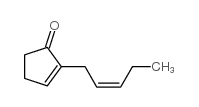 2-[(Z)-2-戊烯基]环戊烯-1-酮 结构式