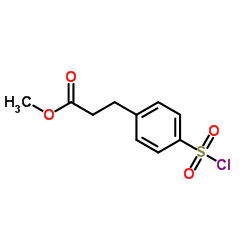 3-(4-磺酰氯)苯丙酸甲酯 结构式