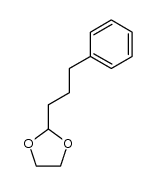 2-(3-苯丙基)-1,3-二氧戊环 结构式