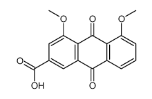 4,5-二甲氧基-9,10-二氧代蒽-2-羧酸 结构式