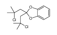 2,2-双(2-氯-2-甲基丙基)-1,3-苯并二氧杂环戊烯 结构式