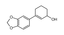 3-(1,3-苯并二氧杂环戊烯-5-基)环己-2-烯-1-醇 结构式