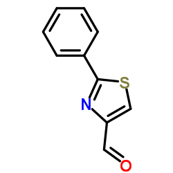 2-苯基-1,3-噻唑-4-甲醛 结构式