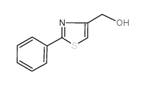 2-苯基-4-羟甲基噻唑 结构式