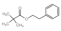 2,2-二甲基丙酸-2-苯基乙酯 结构式