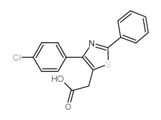 氯苯噻乙酸 结构式