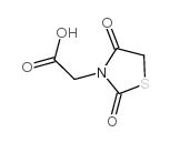 (2,4-二氧代-噻唑啉-3-基)-乙酸 结构式