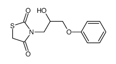 3-(2-羟基-3-苯氧基丙基)-1,3-噻唑烷-2,4-二酮 结构式