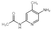 4-甲基-2-乙酰氨基-5-氨基吡啶 结构式