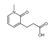 3-(1-甲基-2-氧代吡啶-3-基)丙酸 结构式