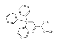 N-甲氧基-N-甲基-2-(三苯基膦亚基)乙酰胺 结构式