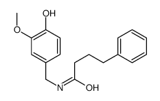 N-[(4-羟基-3-甲氧基苯基)甲基]-4-苯基丁酰胺 结构式