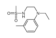 N-[2-[乙基-(3-甲基苯基)氨基]乙基]甲烷磺酰胺 结构式