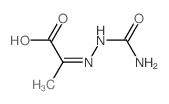 化合物Pyruvic acid semicarbazone(储存“-20℃”；运输“冰袋”) 结构式