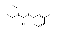 S-(3-甲基苯基)-N,N-二乙基硫代氨基甲酸酯 结构式