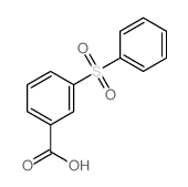 3-(苯磺酰基)-苯甲酸 结构式