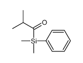 1-[二甲基(苯基)硅基]-2-甲基-1-丙酮 结构式