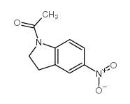 1-乙酰基-5-硝基二氢吲哚 结构式