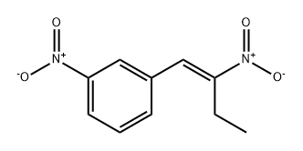 (E)-1-硝基-3-(2-硝基-1-丁烯基)苯 结构式