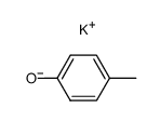 Phenol, 4-methyl-, potassium salt (1:1) 结构式