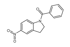 1-苯甲酰基-5-硝基吲哚啉 结构式