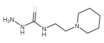 4-(2-哌啶乙基)-3-氨基硫脲 结构式
